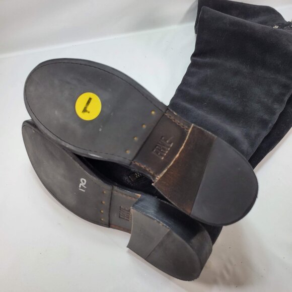 Frye Shirley Over The Knee‎ Leather Riding Boots 78740 Womens Black Size 5.5 B - Picture 6 of 10